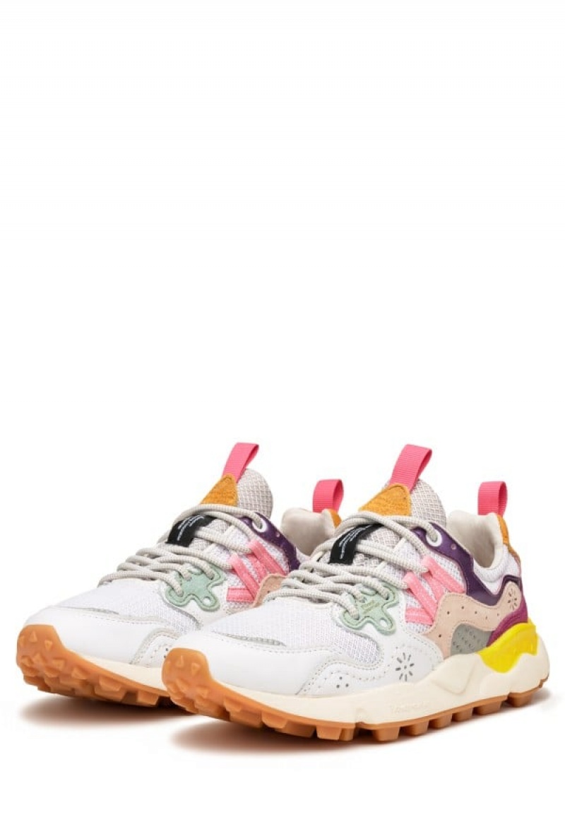 Adidasy Flower Mountain Yamano 3 Damskie Białe Fioletowe | YJK346FN